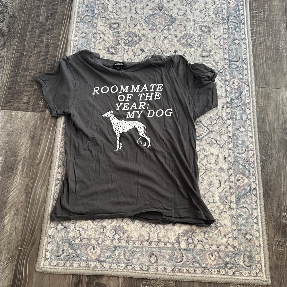 Dog mate of the year gray tshirt (small)